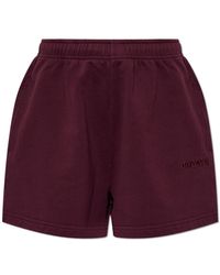 ROTATE BIRGER CHRISTENSEN - Sweat Shorts With Embroidered Logo - Lyst