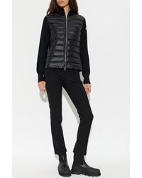 Moncler - Cardigan With Down Filling - Lyst