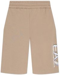 EA7 - Shorts With Printed Logo - Lyst