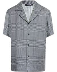 Balmain - Shirt With A Houndstooth Pattern - Lyst