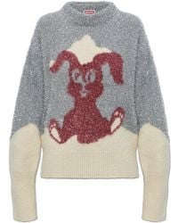 KENZO - Sweater With Metallic Thread - Lyst