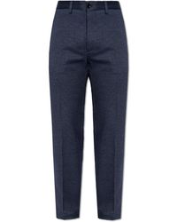 Etro - Patterned Pleat-front Trousers, - Lyst