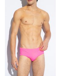 DSquared² - Swimming Briefs With Logo - Lyst