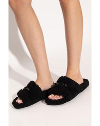 Balenciaga - Faux Fur Slides - Lyst