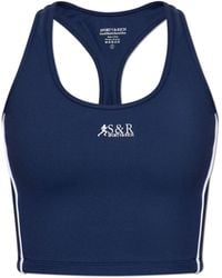 Sporty & Rich - Sporty Racerback Logo Tank - Lyst