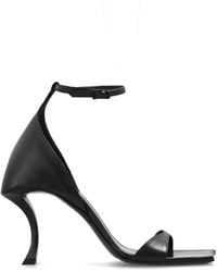 Balenciaga - 'hourglass' Heeled Sandals, - Lyst