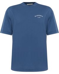 Eleventy - T-Shirt With Printed Logo - Lyst