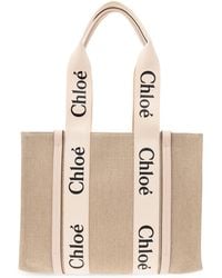 Chloé - 'Woody Medium' Shopper Bag - Lyst