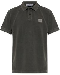 Stone Island - Polo With Logo Patch - Lyst