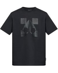 Moose Knuckles - T-Shirt With Printed Logo - Lyst