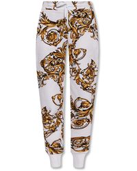 Versace Jeans Couture Barocco-printed Joggers - White