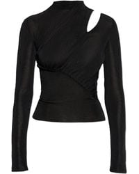 Self-Portrait - Long-Sleeve Top - Lyst