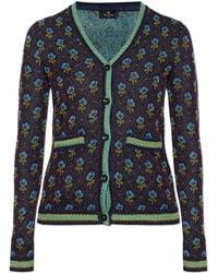Etro - Cardigan With Lurex Thread - Lyst