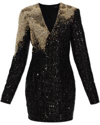Balmain - Short Sequin Dress - Lyst