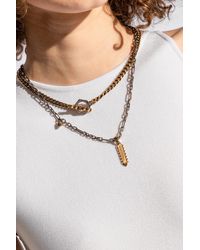 Alexander McQueen - Brass Necklace, - Lyst