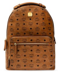 MCM Patterned Backpack - Brown