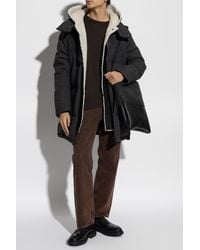 Yves Salomon - Down Jacket With Fur Lining - Lyst