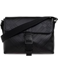 Burberry - Leather Shoulder Bag - Lyst