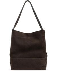 Lemaire - Suede Bag From The "Belted" Line - Lyst
