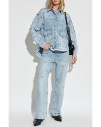 AllSaints - Jeans With Appliqués - Lyst