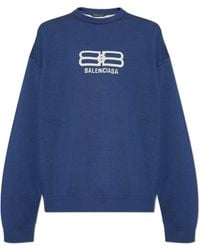 Balenciaga - Crew Neck Sweater - Lyst