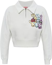 KENZO - Polo With A Shimmering Applique - Lyst