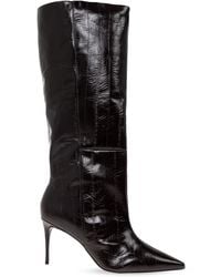 Black Suede Studio - 'Kath' Heeled Knee-High Boots - Lyst