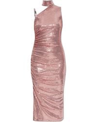 Versace Jeans Couture - Dress With Logo - Lyst