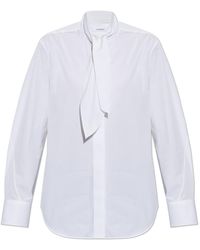Givenchy - Shirt With Decorative Scarf - Lyst