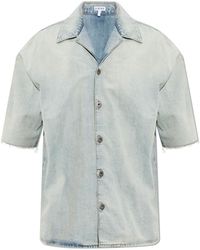 Loewe - Denim Shirt With Short Sleeves - Lyst
