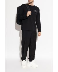 Emporio Armani - Trousers With Cuffed Legs - Lyst
