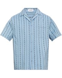 Versace - Shirt With Greek Pattern - Lyst