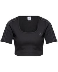 adidas Originals - Short Top With Logo - Lyst