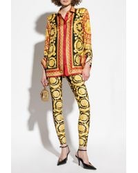 Versace - Leggings With 'Barocco' Print - Lyst