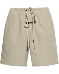 Fear Of God - Cotton Shorts With Logo Patch - Lyst