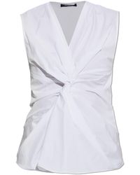 Balmain - Draped Top - Lyst