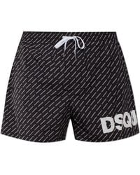DSquared² - Monogram Swim Shorts - Lyst
