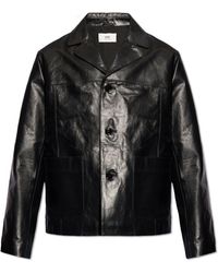 Ami Paris - Leather Jacket - Lyst