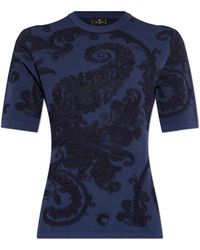 Etro - Top With Decorative Pattern, - Lyst