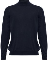 Kiton - Cashmere Sweater With A Stand-Up Collar - Lyst