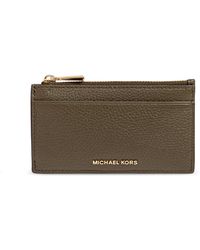 MICHAEL Michael Kors - Leather Cardholder With Logo - Lyst