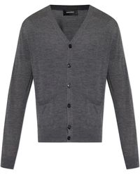 DSquared² - Wool Cardigan With Pockets - Lyst