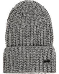 DSquared² - Wool Beanie With Patch - Lyst