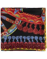 Dolce & Gabbana - Silk Scarf With 'Carretto' Print - Lyst