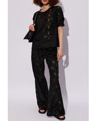Munthe - 'eileen' Embroidered Trousers, - Lyst