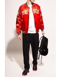 Fendi - Bomber Jacket With Logo - Lyst