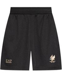 EA7 - Shorts With Printed Logo - Lyst