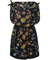 Versace - Silk Dress With "Broken Jewels" Print - Lyst