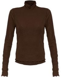 Ganni - Top With A Turtleneck - Lyst
