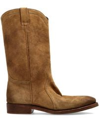 Jil Sander - Suede Ankle Boots 'Bruce' - Lyst